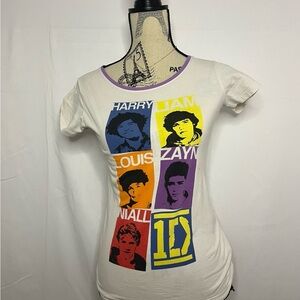 1D White and Purple T-Shirt